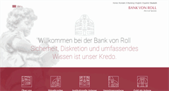 Desktop Screenshot of bankvonroll.ch