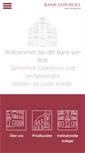 Mobile Screenshot of bankvonroll.ch